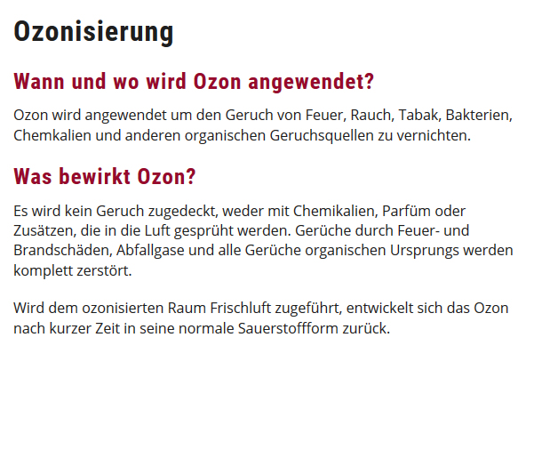 Ozonisierung in  Mannheim